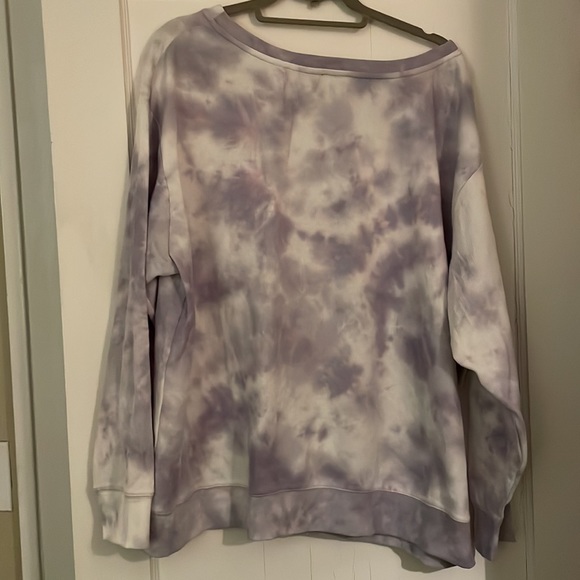 Splendid tie dye waffle knit sweatshirt - Picture 3 of 6